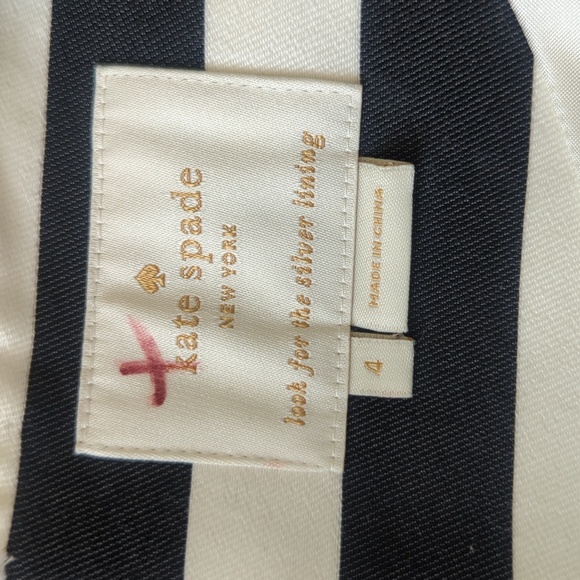 Kate Spade Striped Black and White Striped Shift Dress - Picture 9 of 10